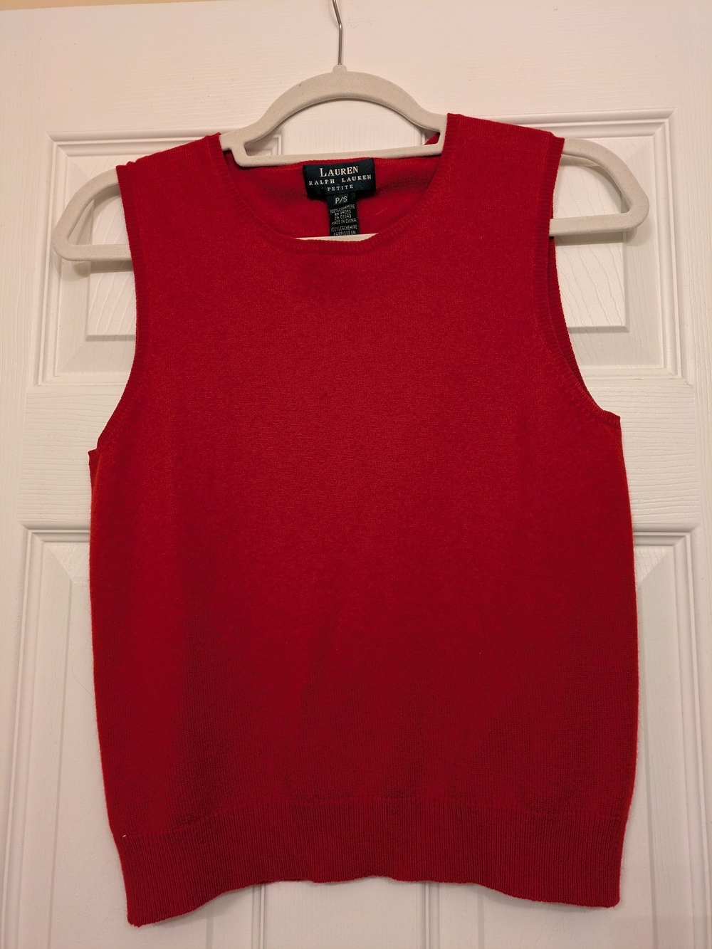 Lauren Ralph Lauren Women's Red Cashmere Cardigan 2-piece Set - Picture 7 of 9